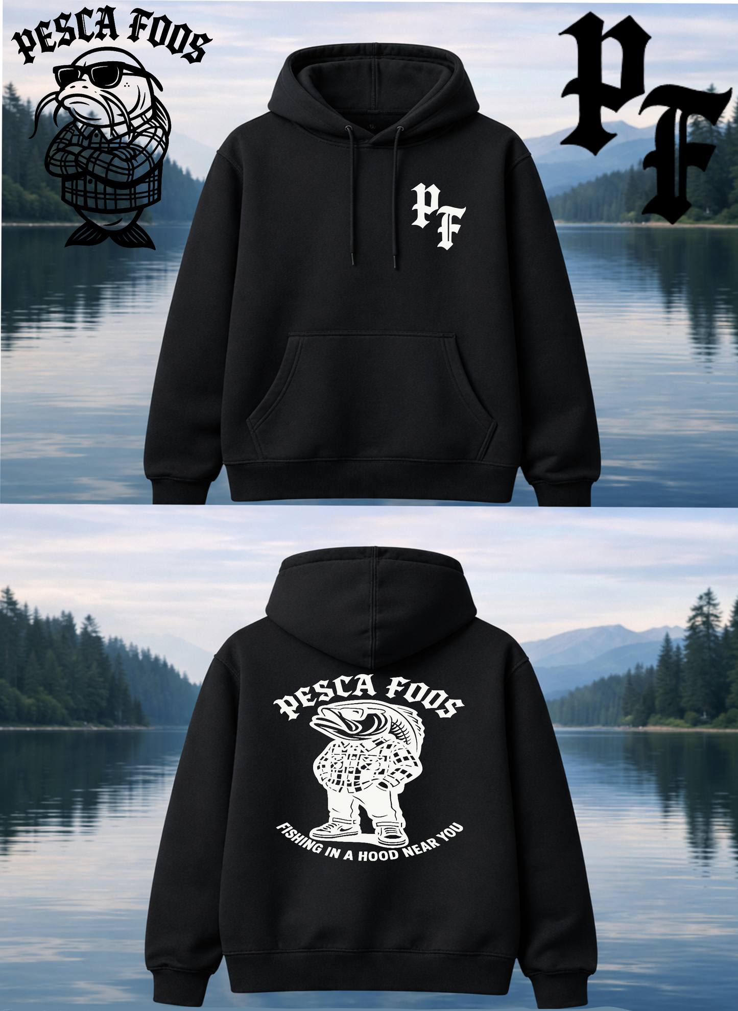 PESCA FOOS PALABRA FISH HOODIE